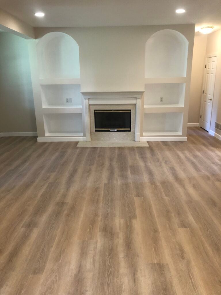LVP Flooring and Basement Renovation in Chesterfield