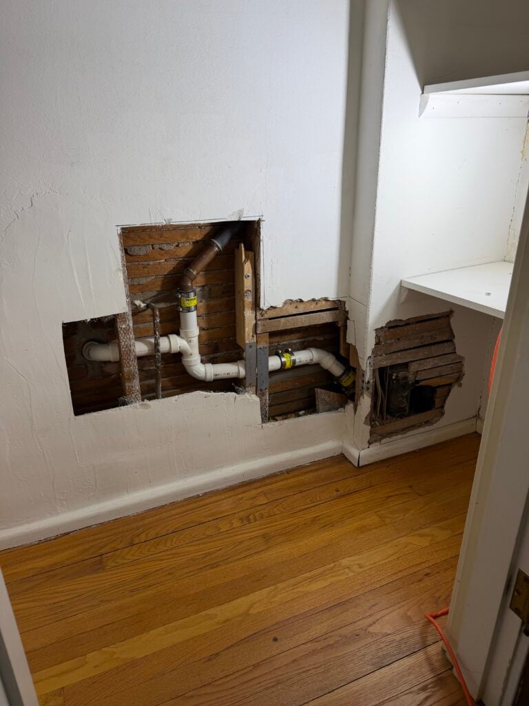 Plaster Repair & Patching in Webster Groves — plaster repair and patching after plumbing work